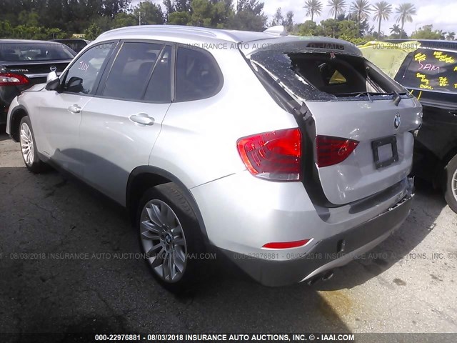 WBAVL1C53EVY13799 - 2014 BMW X1 XDRIVE28I SILVER photo 3