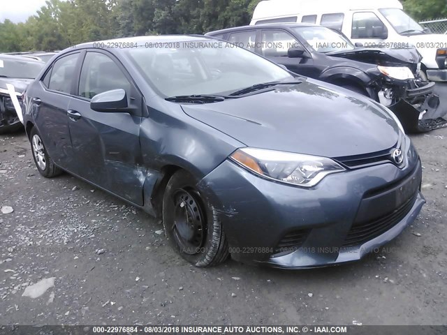 2T1BURHE0EC030890 - 2014 TOYOTA COROLLA L/LE/LE PLS/PRM/S/S PLS GRAY photo 1