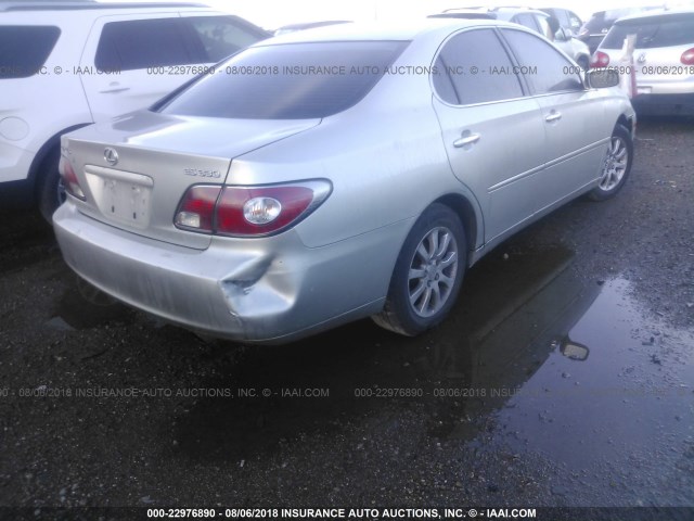 JTHBA30G245040995 - 2004 LEXUS ES 330 SILVER photo 6