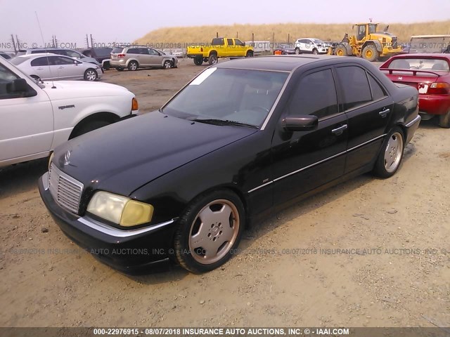 WDBHA29G4XA802050 - 1999 MERCEDES-BENZ C 280 BLACK photo 2