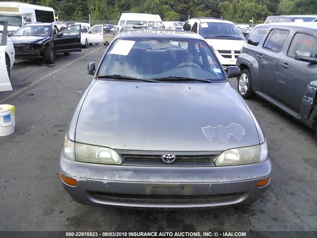 1NXAE09B5SZ327866 - 1995 TOYOTA COROLLA LE/DX GRAY photo 6