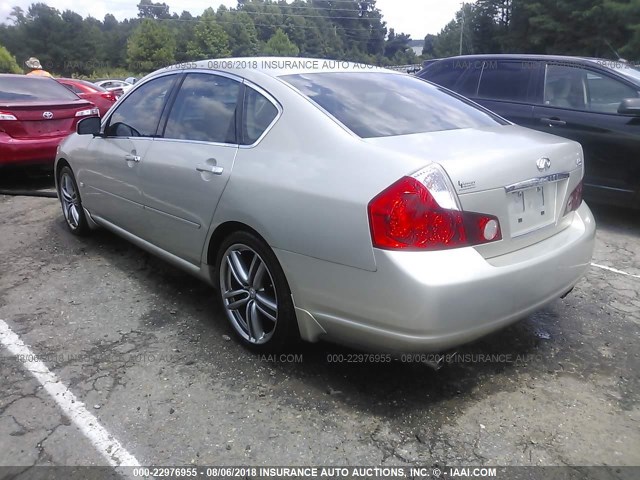 JNKAY01E46M115997 - 2006 INFINITI M35 SPORT GOLD photo 3