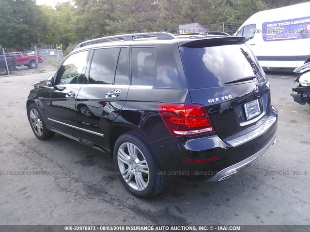 WDCGG8JB5DG151660 - 2013 MERCEDES-BENZ GLK 350 4MATIC BLACK photo 3