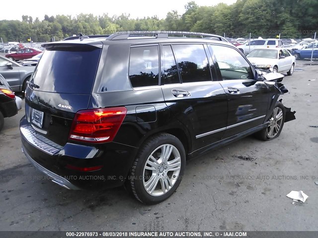 WDCGG8JB5DG151660 - 2013 MERCEDES-BENZ GLK 350 4MATIC BLACK photo 4