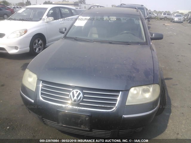 WVWVH63B73E148815 - 2003 VOLKSWAGEN PASSAT GLS GRAY photo 6