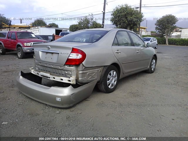 4T1BE32K74U310957 - 2004 TOYOTA CAMRY LE/XLE/SE 金色 照片 4