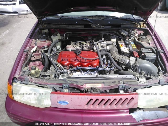 1FASP11JXSW173077 - 1995 FORD ESCORT LX/SPORT BURGUNDY photo 10