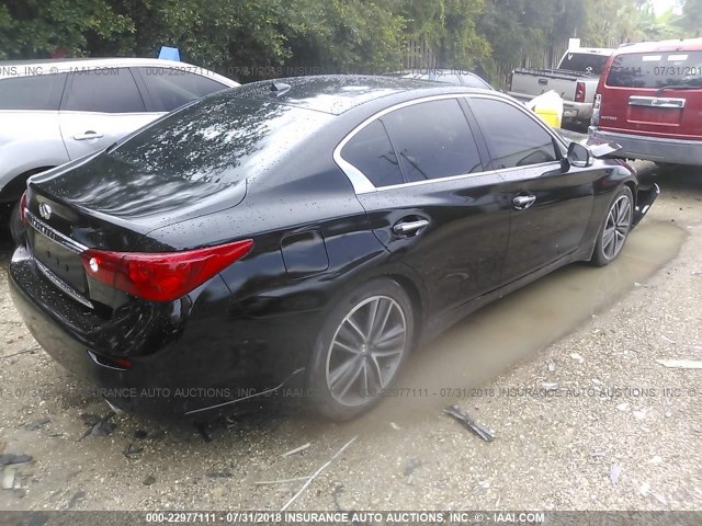 JN1BV7AP4EM672922 - 2014 INFINITI Q50 PREMIUM/SPORT BLACK photo 4