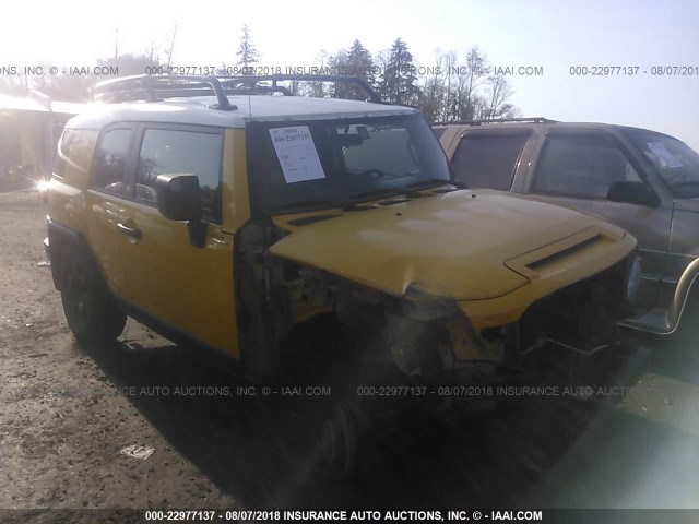 JTEBU11F470007870 - 2007 TOYOTA FJ CRUISER YELLOW photo 1