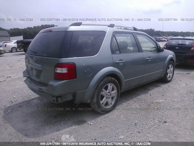 1FMZK06155GA52574 - 2005 FORD FREESTYLE LIMITED GREEN photo 4