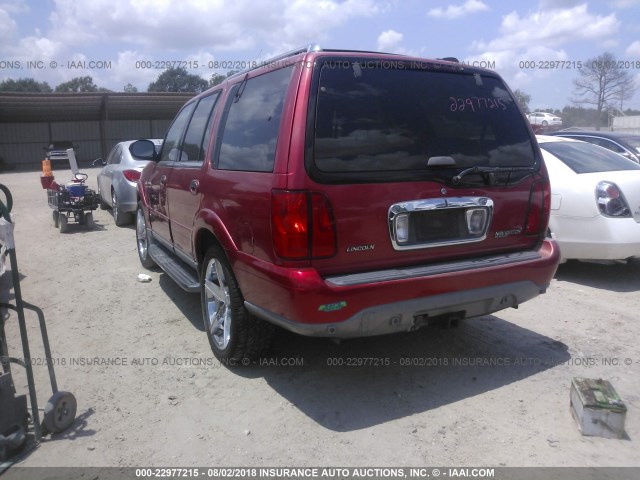 5LMFU28R52LJ06807 - 2002 LINCOLN NAVIGATOR 红色 照片 3
