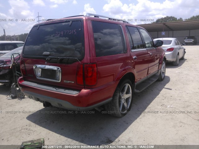 5LMFU28R52LJ06807 - 2002 LINCOLN NAVIGATOR 红色 照片 4