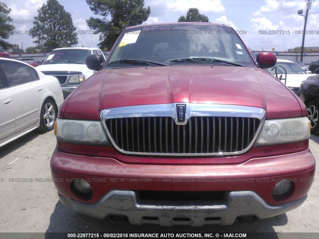 5LMFU28R52LJ06807 - 2002 LINCOLN NAVIGATOR 红色 照片 6