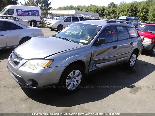 4S4BP60C187334151 - 2008 SUBARU OUTBACK GRAY photo 2