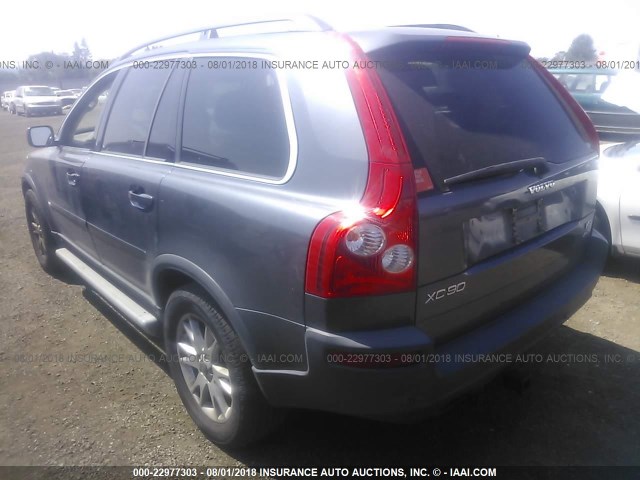 YV1CZ852651199563 - 2005 VOLVO XC90 V8 GRAY photo 3