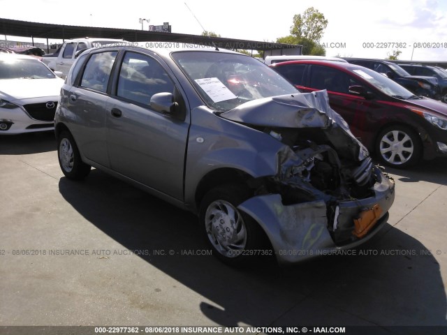 KL1TD66636B634035 - 2006 CHEVROLET AVEO LS GRAY photo 1