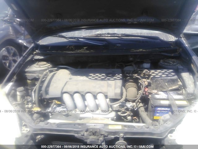 2T1KY32E03C095519 - 2003 TOYOTA COROLLA MATRIX XRS BLACK photo 10