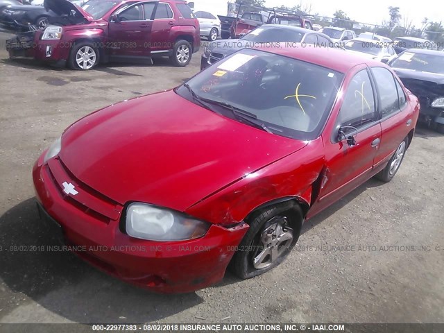 1G1JF52F647357660 - 2004 CHEVROLET CAVALIER LS RED photo 2