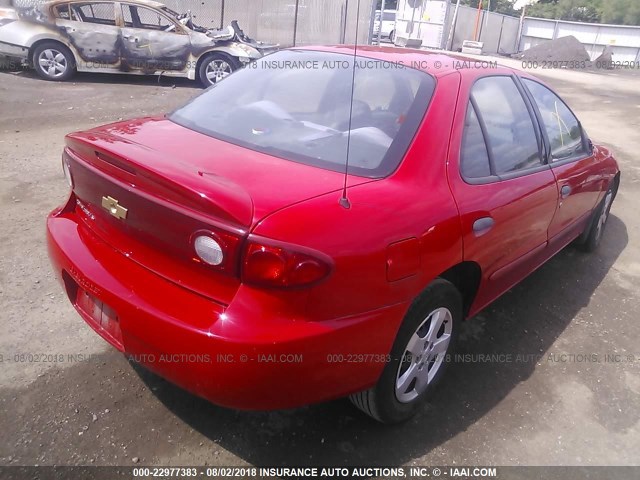 1G1JF52F647357660 - 2004 CHEVROLET CAVALIER LS RED photo 4