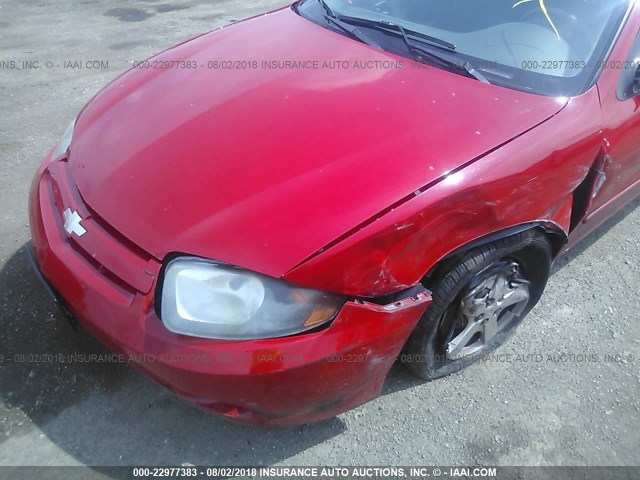 1G1JF52F647357660 - 2004 CHEVROLET CAVALIER LS RED photo 6