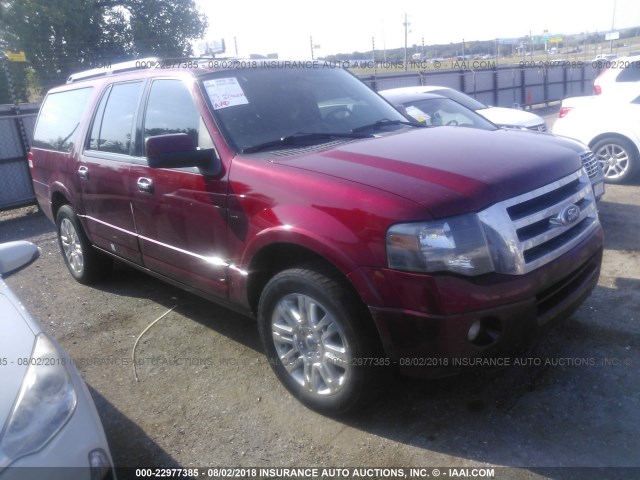 1FMJK2A50DEF59864 - 2013 FORD EXPEDITION EL LIMITED RED photo 1