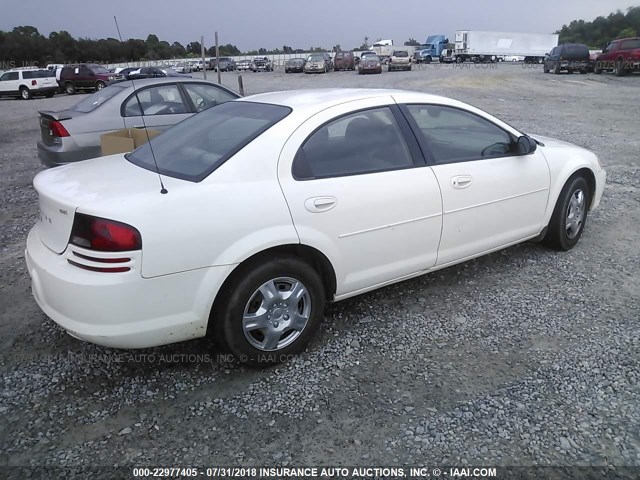 1B3EL36XX2N260884 - 2002 DODGE STRATUS SE WHITE photo 4