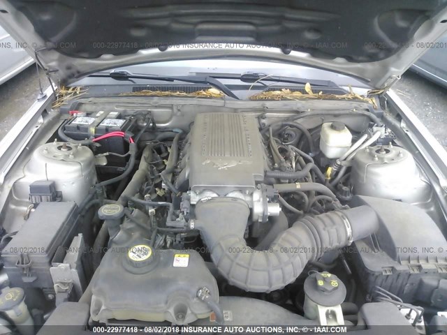 1ZVHT82H685139671 - 2008 FORD MUSTANG GT GRAY photo 10