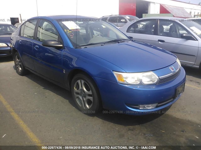 1G8AL52F14Z114370 - 2004 SATURN ION LEVEL 3 BLUE photo 1