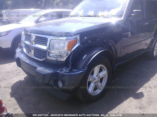 1D8GU58K48W153545 - 2008 DODGE NITRO SLT BLUE photo 6