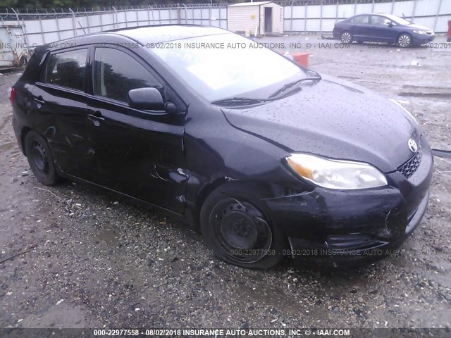 2T1KU4EE2AC192487 - 2010 TOYOTA COROLLA MATRIX  BLACK photo 1