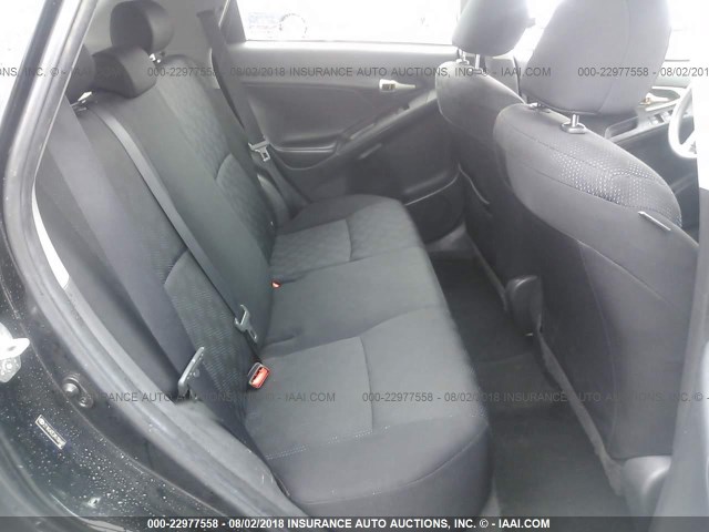 2T1KU4EE2AC192487 - 2010 TOYOTA COROLLA MATRIX  BLACK photo 8