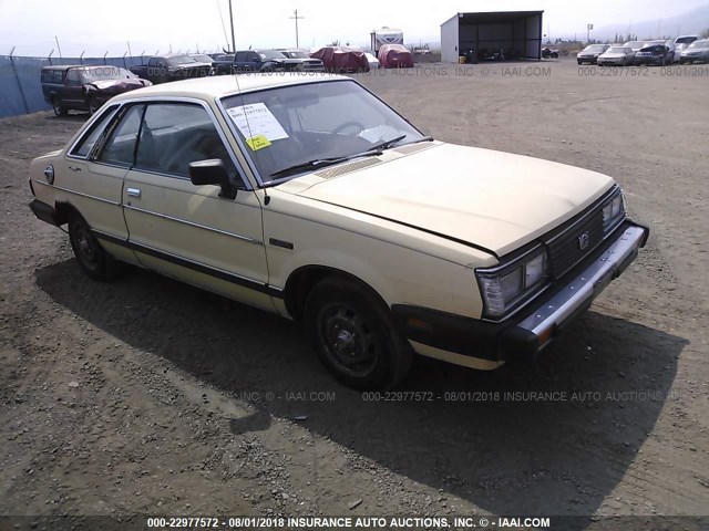 JF1AW43B7DB308435 - 1983 SUBARU GL YELLOW photo 1