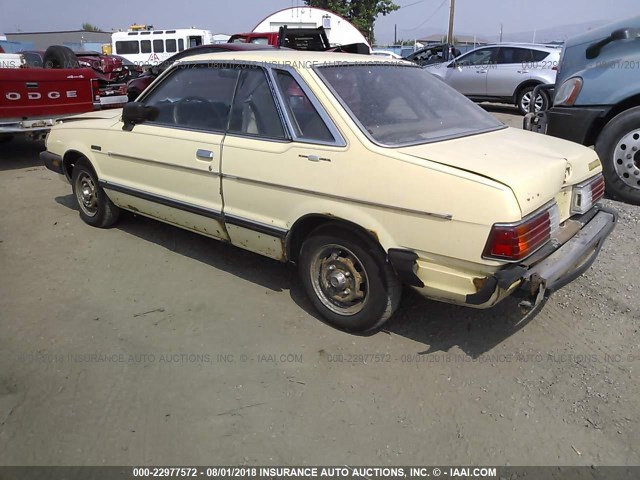 JF1AW43B7DB308435 - 1983 SUBARU GL YELLOW photo 3