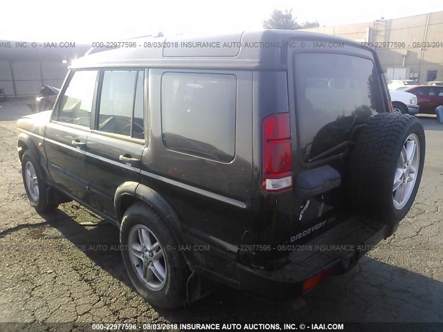 SALTY12412A768622 - 2002 LAND ROVER DISCOVERY II SE BLACK photo 3