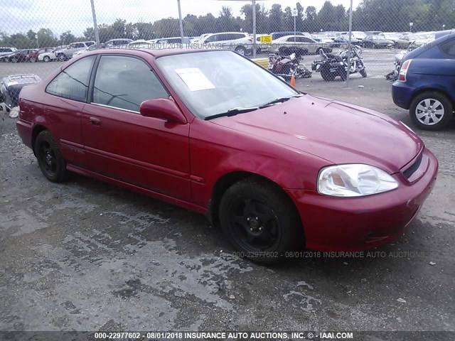 1HGEM1151YL032767 - 2000 HONDA CIVIC SI/SIR RED photo 1