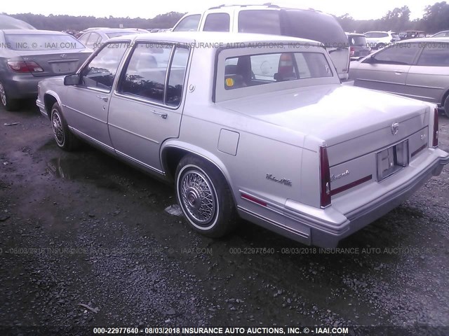 1G6CD6980G4306408 - 1986 CADILLAC DEVILLE FLEETWOOD SILVER photo 3