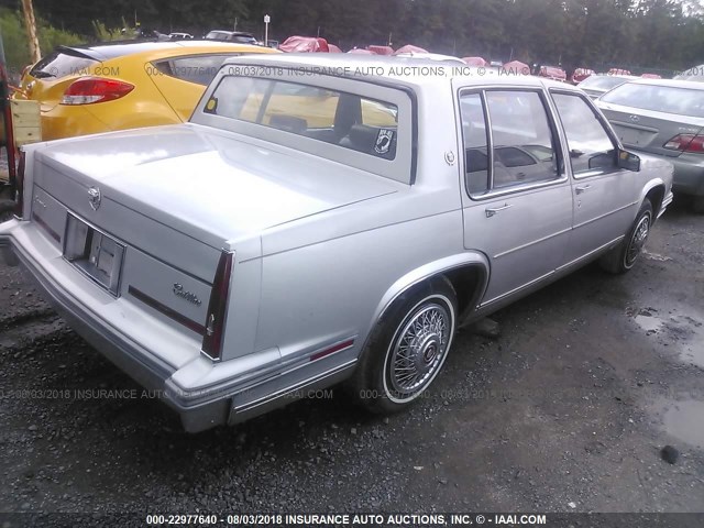 1G6CD6980G4306408 - 1986 CADILLAC DEVILLE FLEETWOOD SILVER photo 4