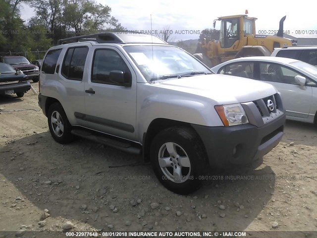 5N1AN08W55C618544 - 2005 NISSAN XTERRA OFF ROAD/S/SE SILVER photo 1