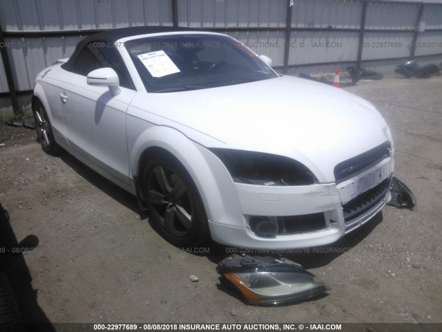 TRUMF38J681027696 - 2008 AUDI TT 2.0T WHITE photo 1