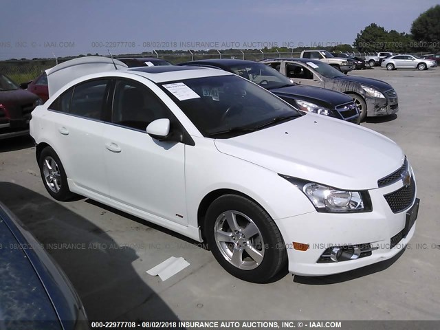 1G1PF5SC1C7352574 - 2012 CHEVROLET CRUZE LT WHITE photo 1