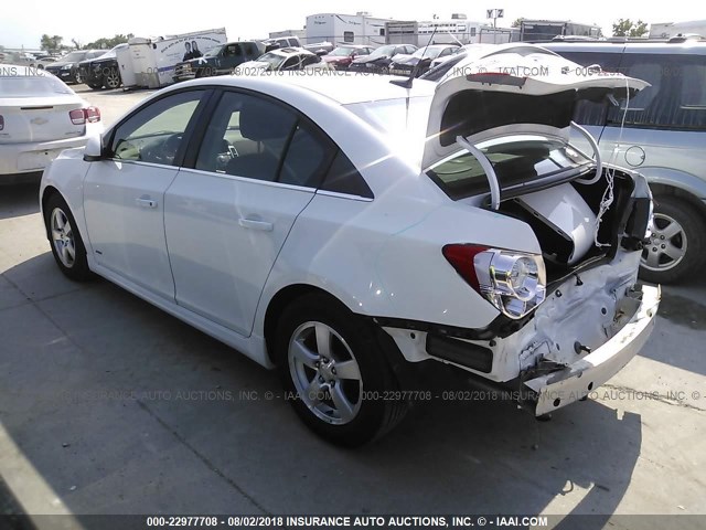 1G1PF5SC1C7352574 - 2012 CHEVROLET CRUZE LT WHITE photo 3