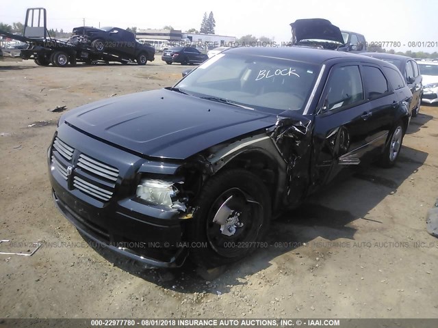 2D4FV47T08H147464 - 2008 DODGE MAGNUM BLACK photo 2