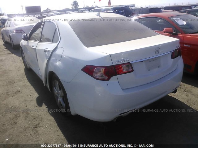 JH4CU2F61CC024771 - 2012 ACURA TSX TECH WHITE photo 3