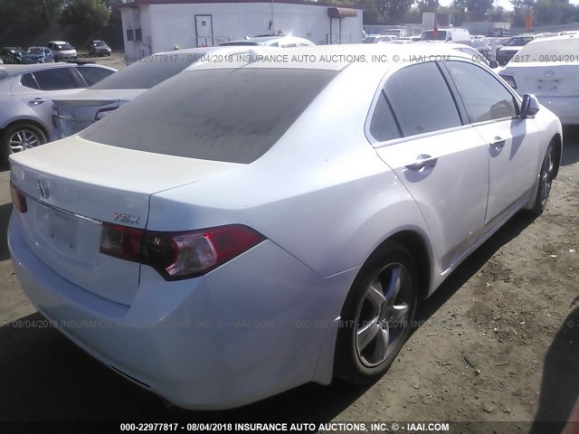 JH4CU2F61CC024771 - 2012 ACURA TSX TECH WHITE photo 4