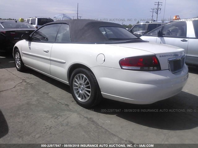 1C3EL55R35N566623 - 2005 CHRYSLER SEBRING TOURING WHITE photo 3