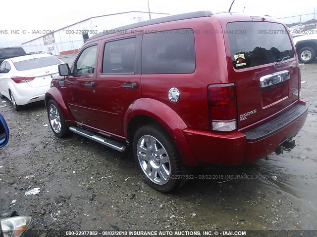 1D8GT58X29W526565 - 2009 DODGE NITRO R/T RED photo 3