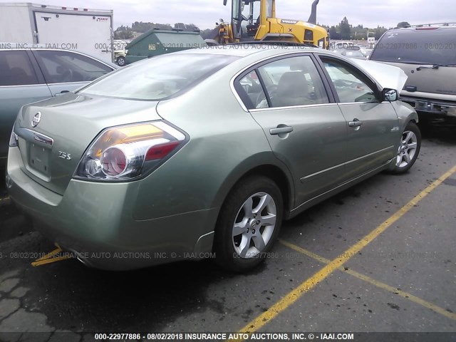 1N4AL21E97C223119 - 2007 NISSAN ALTIMA 2.5/2.5S GREEN photo 4