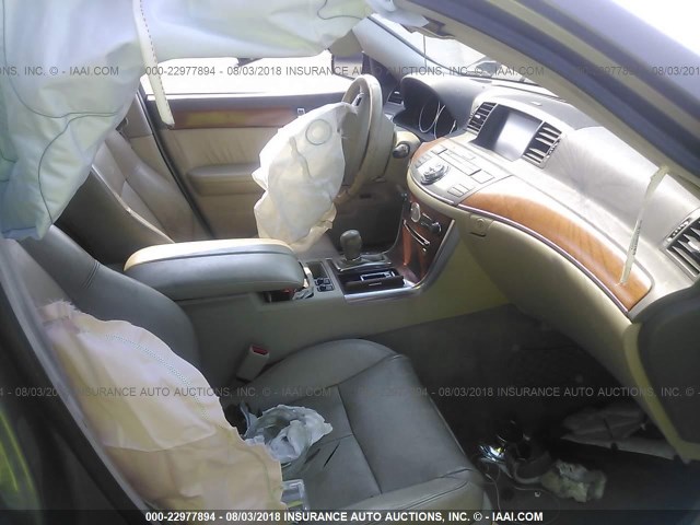 JNKBY01E96M203299 - 2006 INFINITI M45 SPORT BROWN photo 5