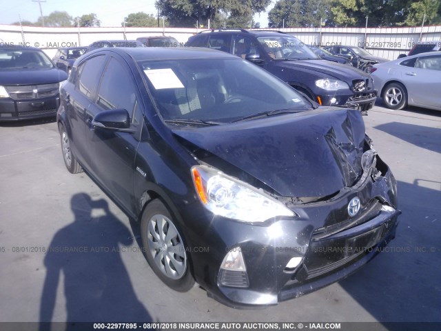 JTDKDTB35D1556018 - 2013 TOYOTA PRIUS C BLACK photo 1