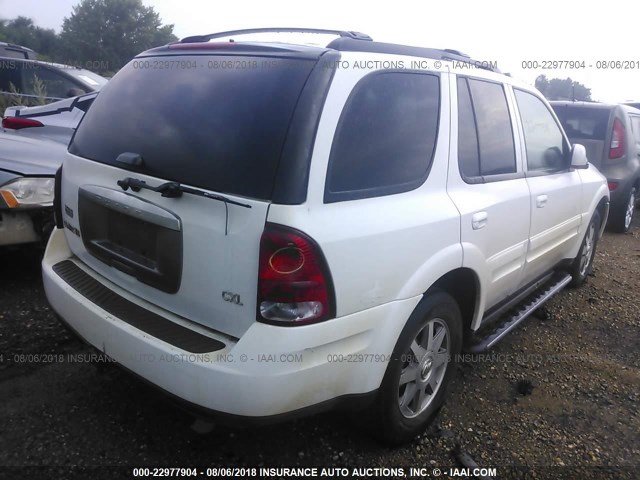 5GAET13P442403938 - 2004 BUICK RAINIER CXL WHITE photo 4